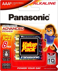 ��������� Panasonic Alkaline Power �������� AAA �������, 8 ��. LR03T/8B - �������� 1